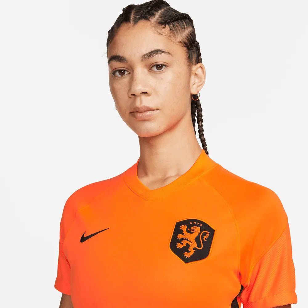 Netherlands  Women's EC22 Home Soccer Jersey - Total Orange-Black