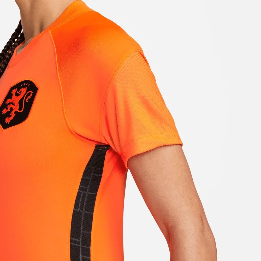 Netherlands  Women's EC22 Home Soccer Jersey - Total Orange-Black