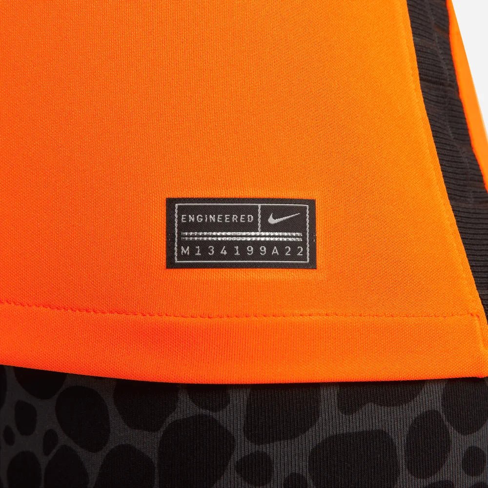 Netherlands  Women's EC22 Home Soccer Jersey - Total Orange-Black