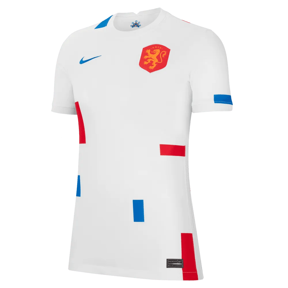 Netherlands  Women's EC22 Away Soccer Jersey - White-Soar