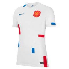 Netherlands  Women's EC22 Away Soccer Jersey - White-Soar