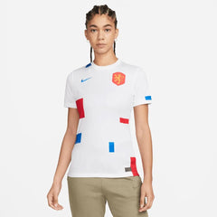 Netherlands  Women's EC22 Away Soccer Jersey - White-Soar