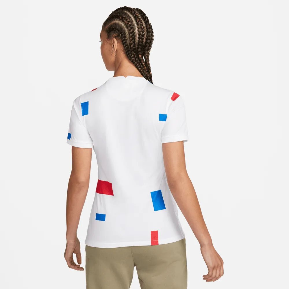 Netherlands  Women's EC22 Away Soccer Jersey - White-Soar