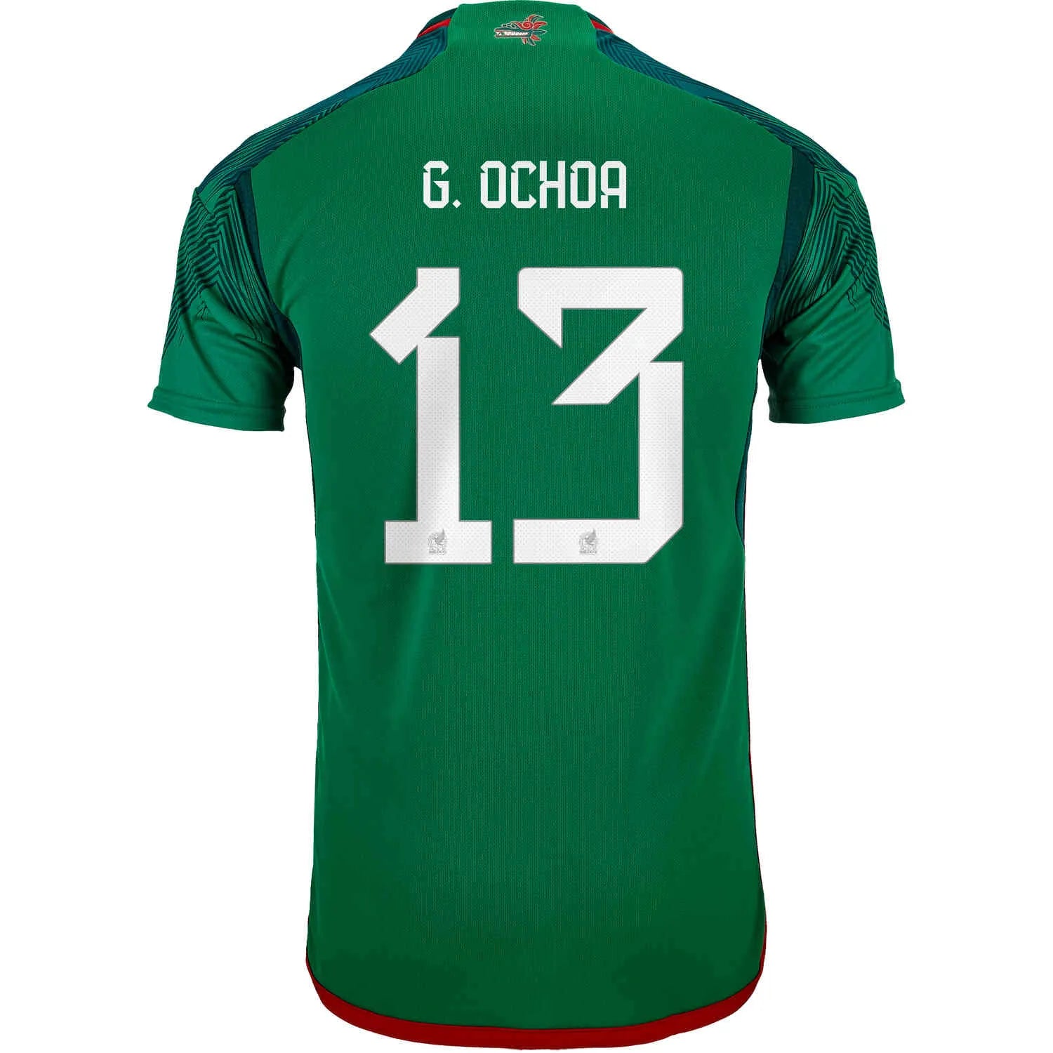 Mexico 2022-23  Home Soccer Jersey - Green-Red