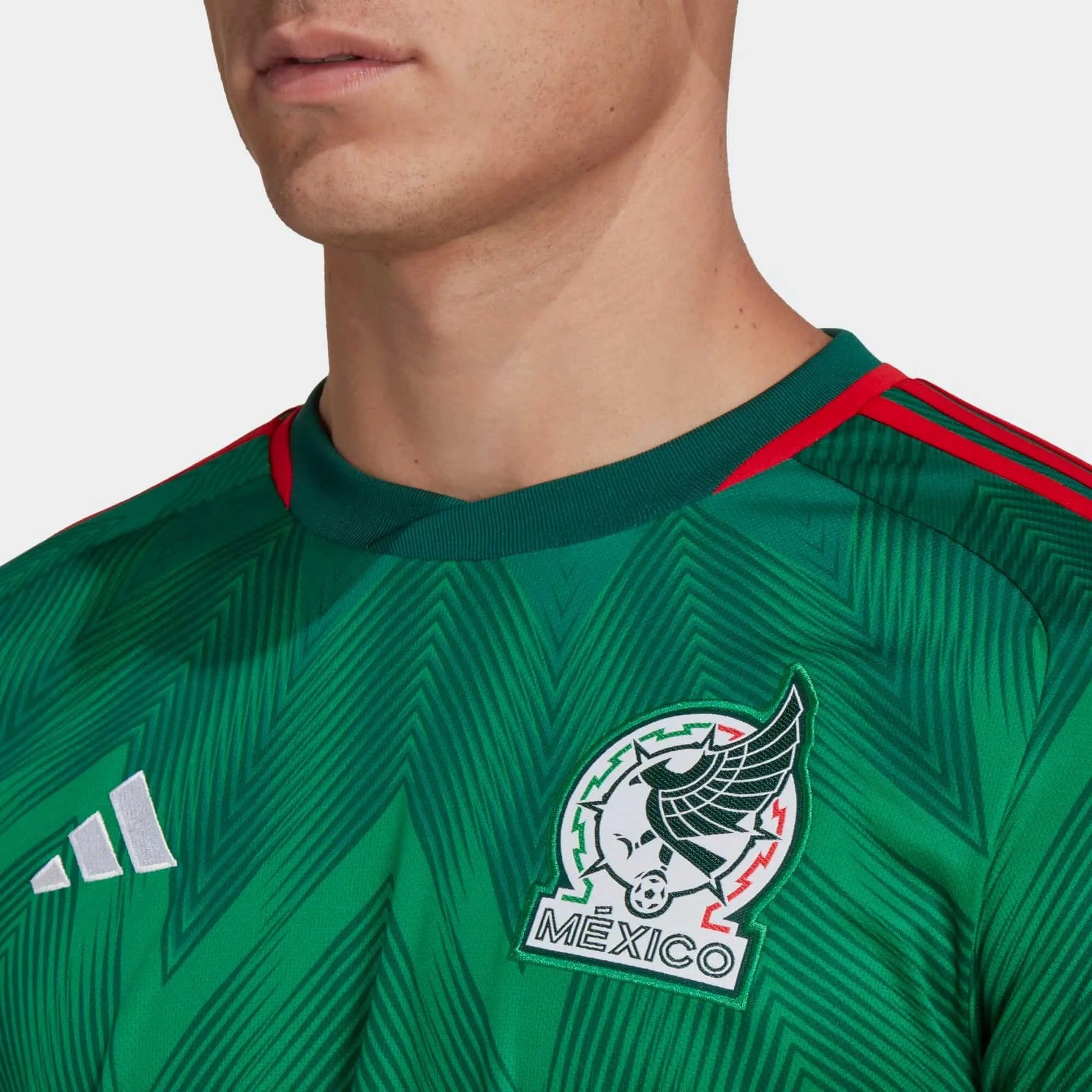 Mexico 2022-23  Home Soccer Jersey - Green-Red