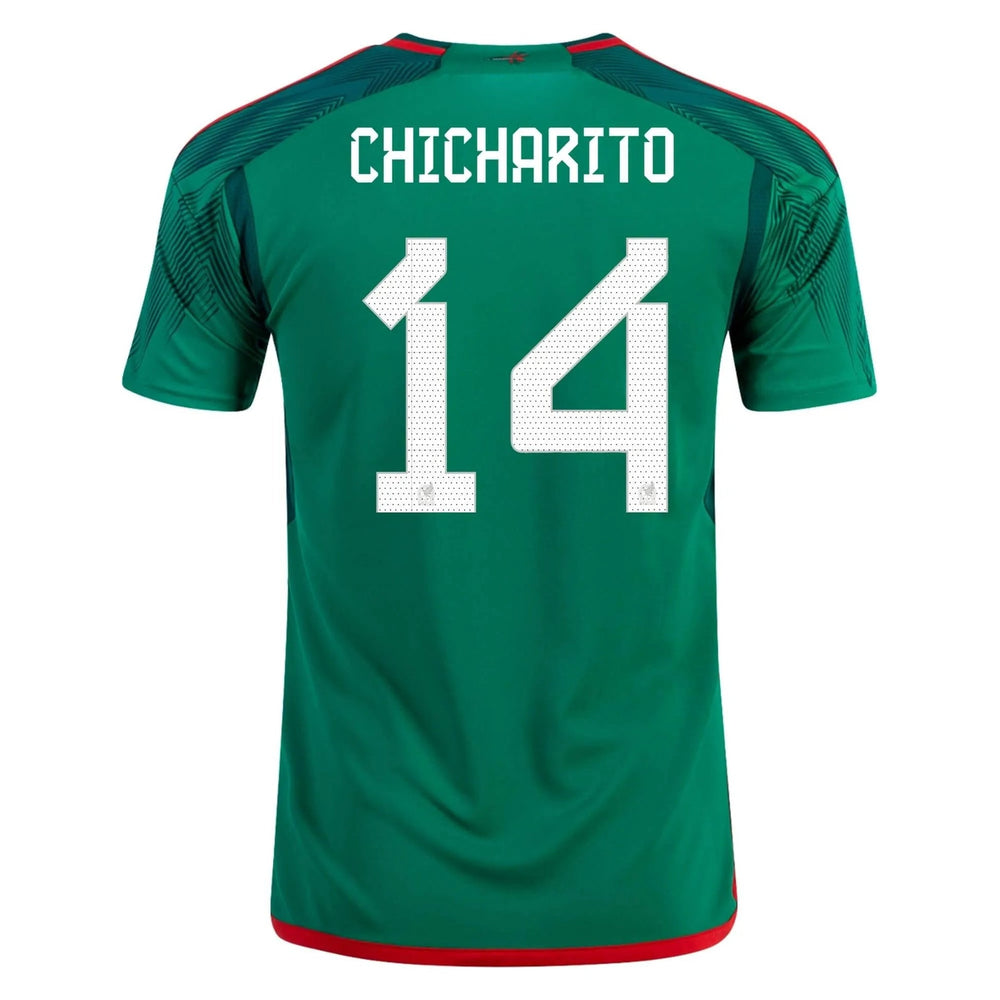 Mexico 2022-23  Home Soccer Jersey - Green-Red