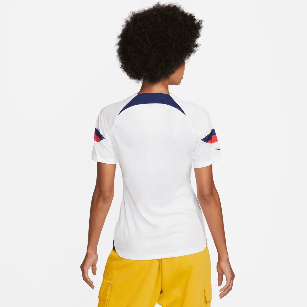 USA 2022-23  Women's Home 4 Star Soccer Jersey White-Hyper Blue