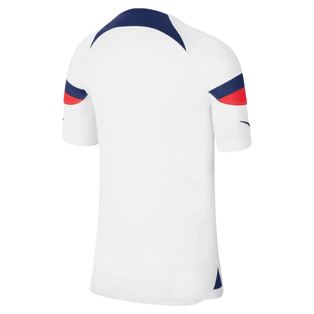 USA 2022-23  Home Youth Soccer Jersey White-Loyal Blue