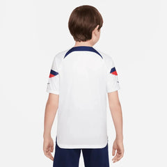 USA 2022-23  Home Youth Soccer Jersey White-Loyal Blue