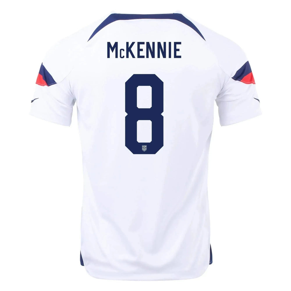 USA 2022-23  Home Youth Soccer Jersey White-Loyal Blue