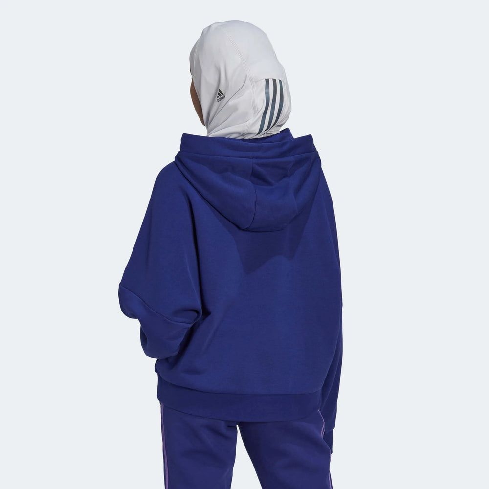 Argentina 2022-23  Women's 3 Stripe Hoody Legacy Indigo