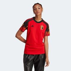 Belgium 2022-23  Women's Home Soccer Jersey - Red-Black