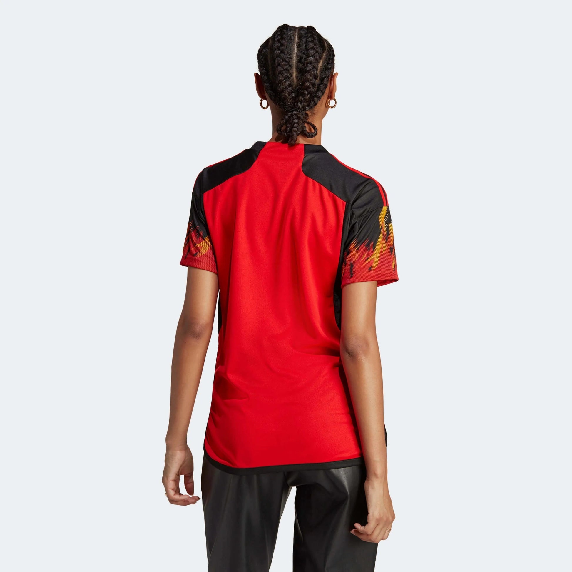 Belgium 2022-23  Women's Home Soccer Jersey - Red-Black