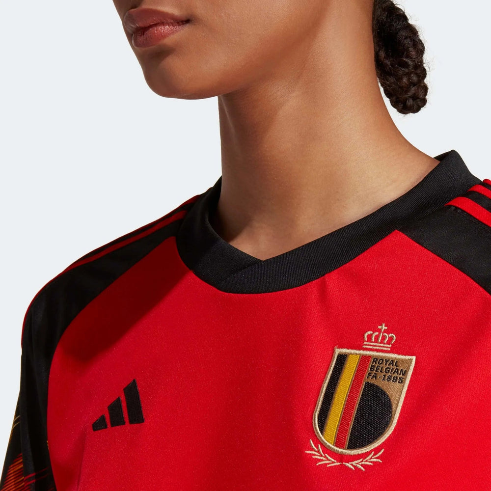 Belgium 2022-23  Women's Home Soccer Jersey - Red-Black