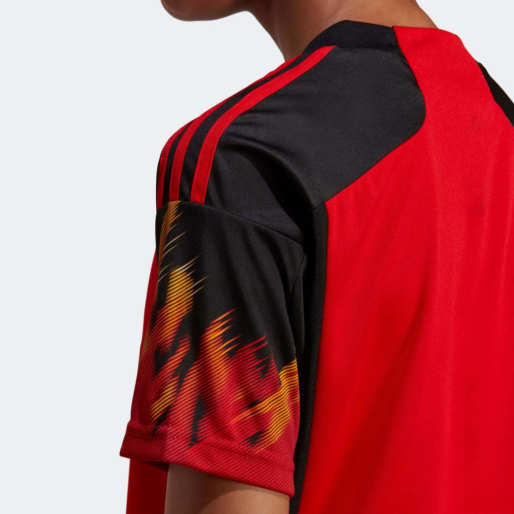 Belgium 2022-23  Women's Home Soccer Jersey - Red-Black