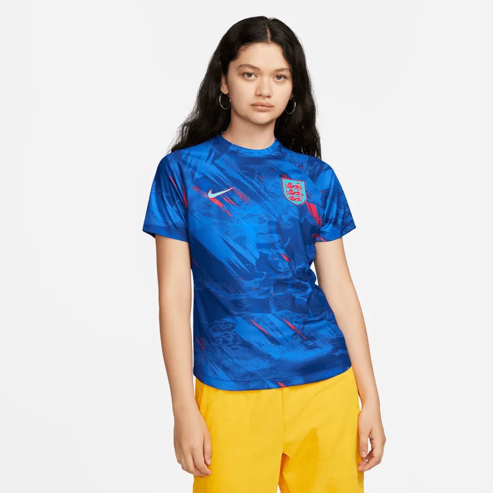 England 2022-23  Women's Training Pre-Match Soccer Jersey - Blue