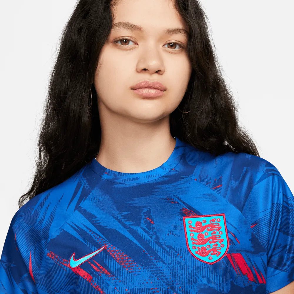 England 2022-23  Women's Training Pre-Match Soccer Jersey - Blue