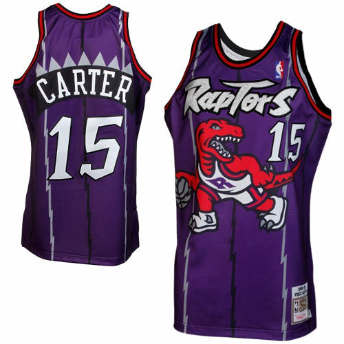Purple  Vince Carter Toronto Raptors 1998/99 Throwback Authentic Jersey | NBA