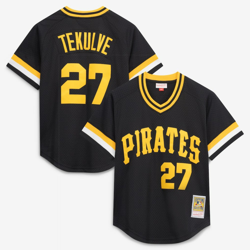 Kent Tekulve Pittsburgh Pirates Mitchell & Ness Authentic Batting Practice Jersey - MLB Jerseys