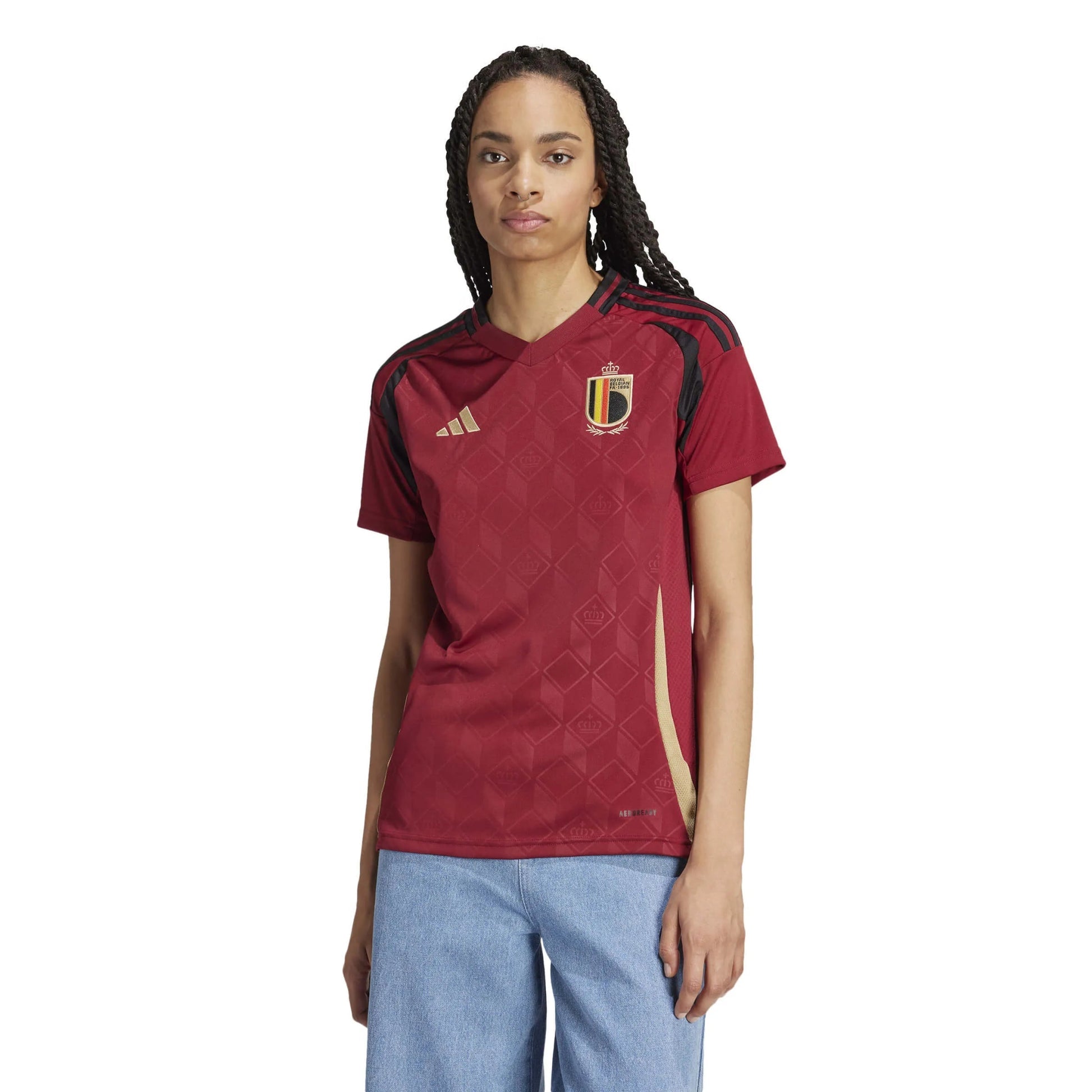 Belgium 2024-25  Women's Stadium Home Soccer Jersey