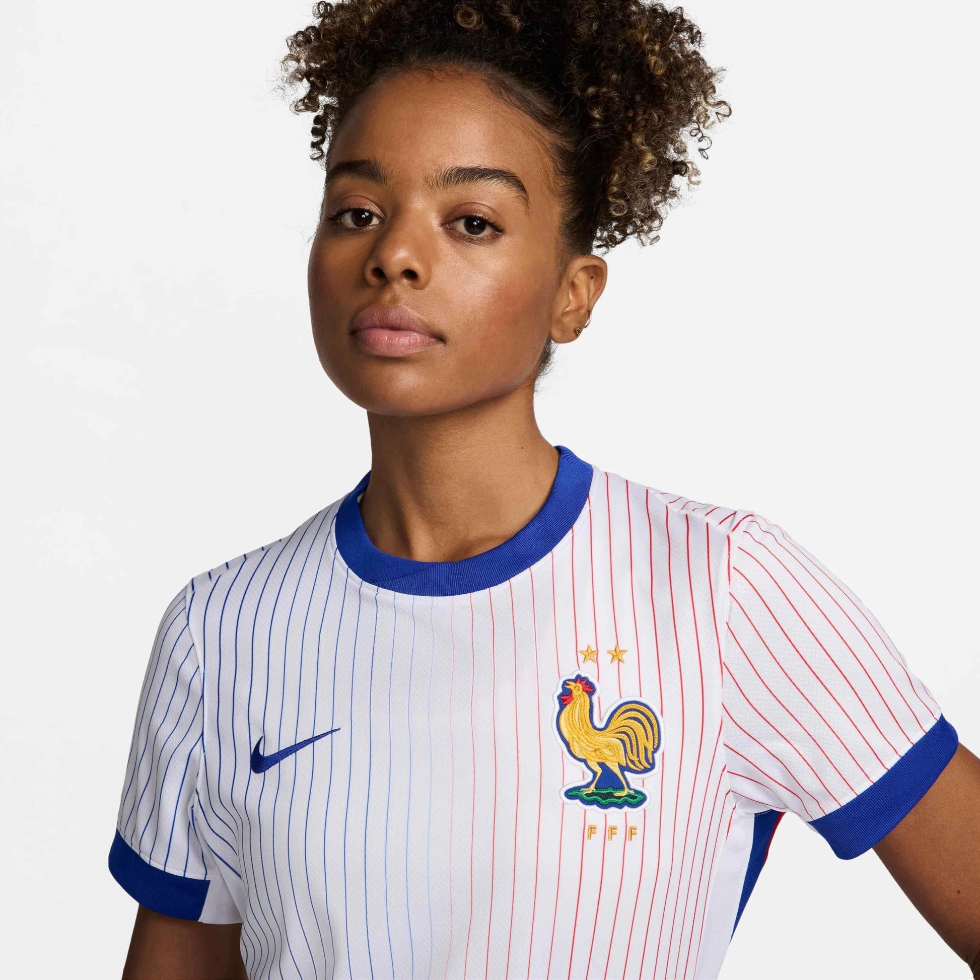 France 2024-25  Women's Stadium Away Soccer Jersey