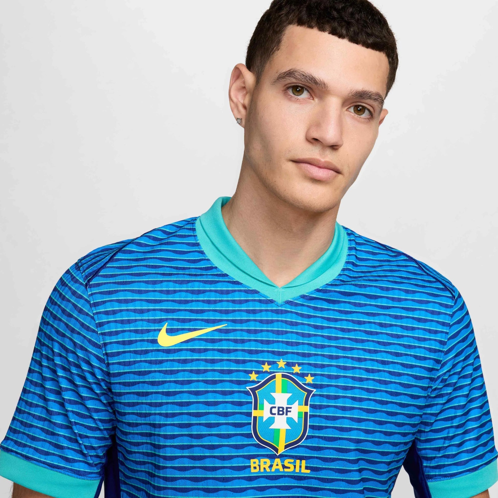 Brazil 2024-25  Men's Authentic Away Soccer Jersey