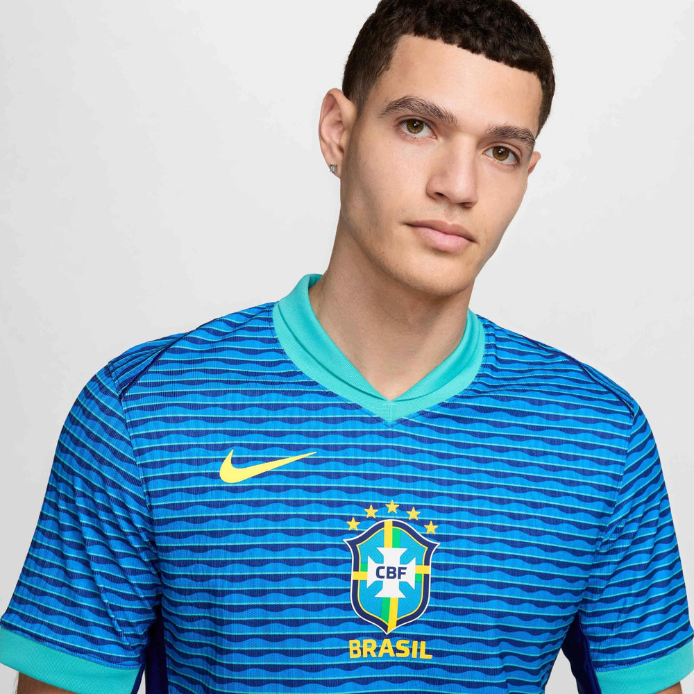 Brazil 2024-25  Men's Authentic Away Soccer Jersey