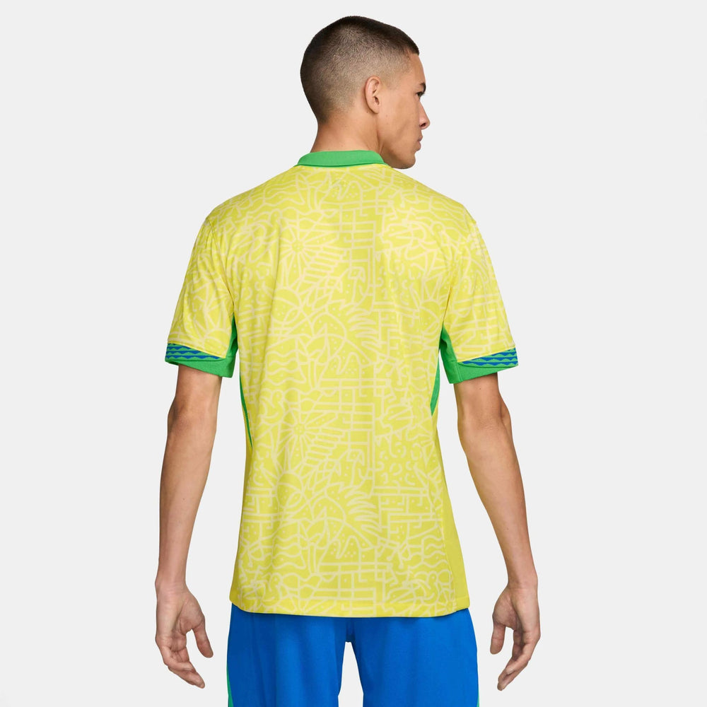 Brazil 2024-25  Men's Stadium Home Soccer Jersey