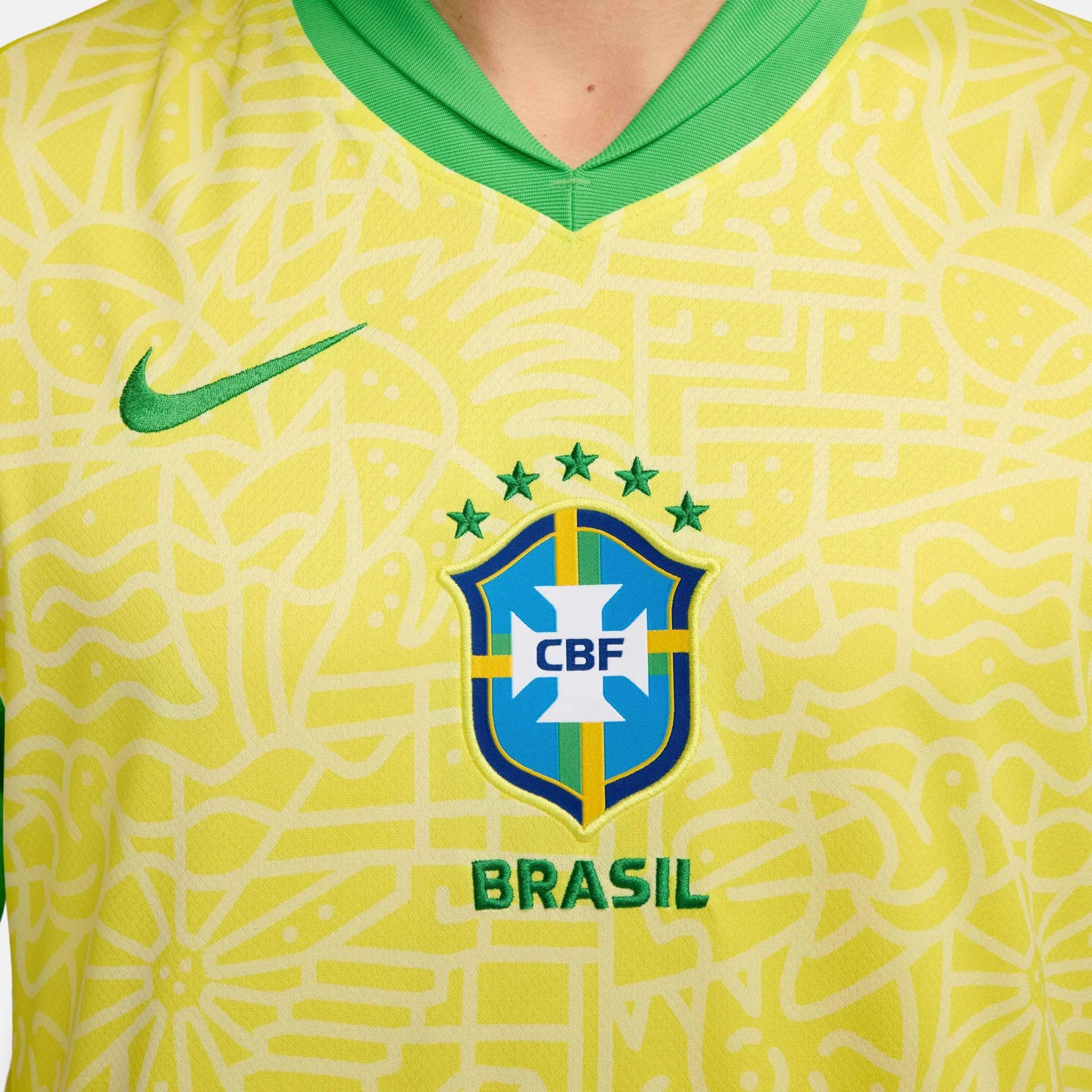Brazil 2024-25  Men's Stadium Home Soccer Jersey