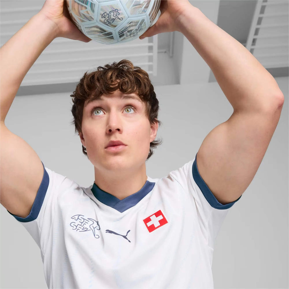 Switzerland 2024-25  Stadium Away Soccer Jersey