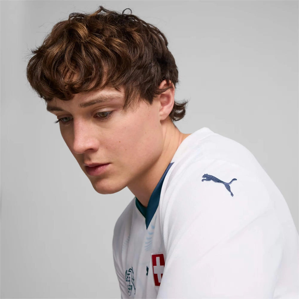 Switzerland 2024-25  Stadium Away Soccer Jersey