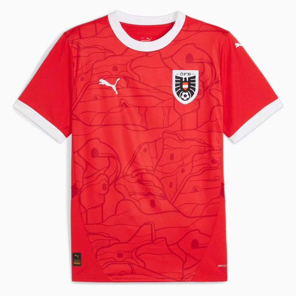Austria 2024-25  Men's Stadium Home Soccer Jersey