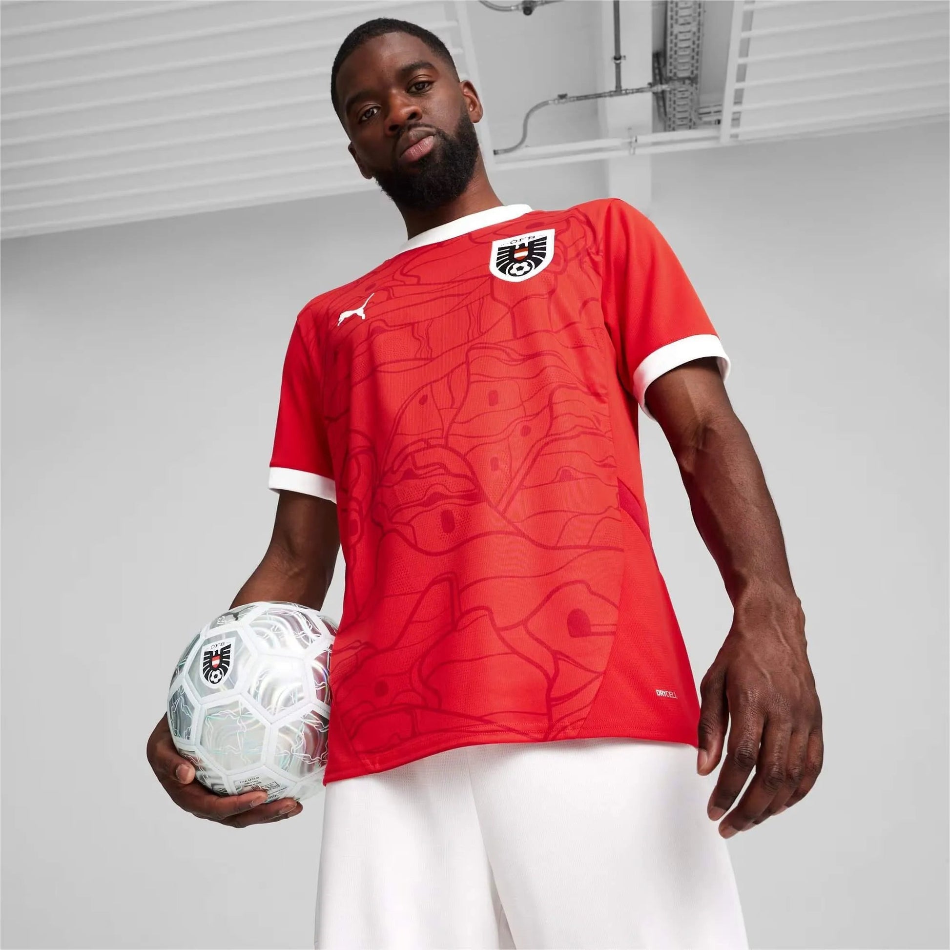 Austria 2024-25  Men's Stadium Home Soccer Jersey