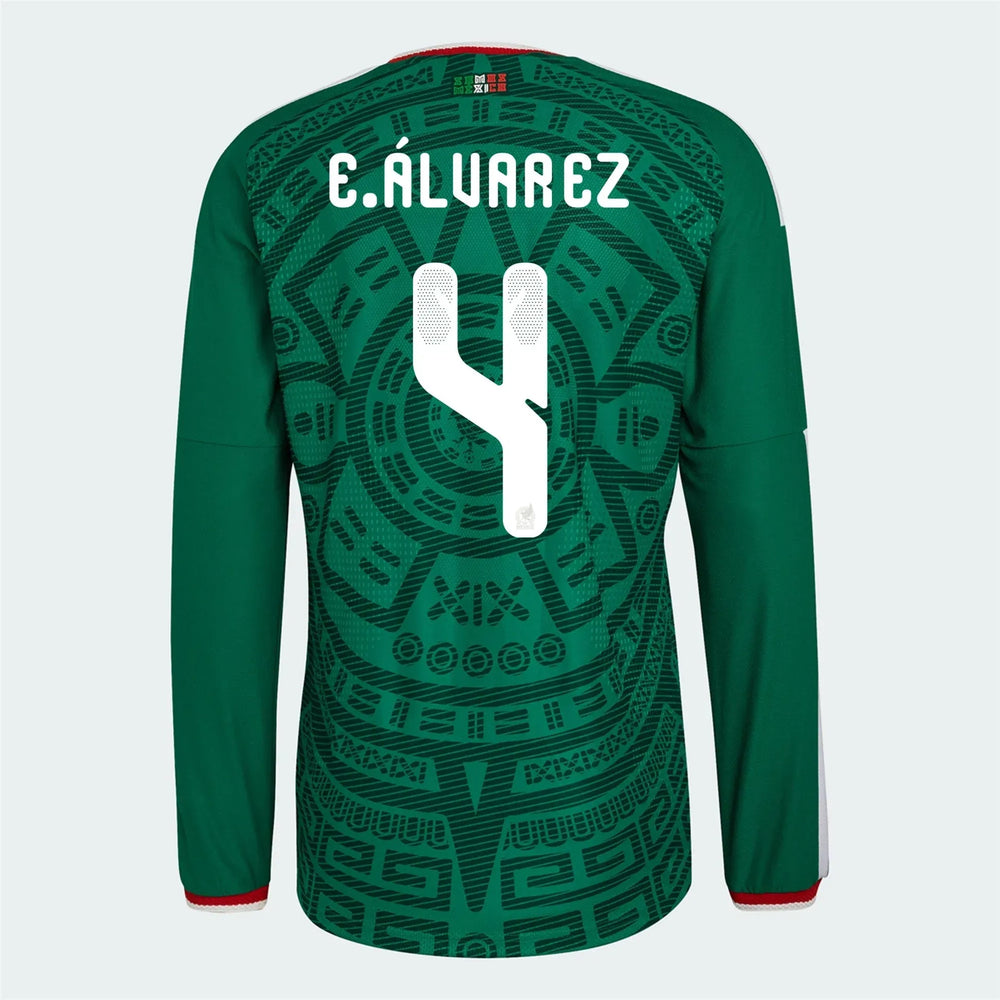 Mexico 2026  Men's Authentic Home Long-Sleeve Soccer Jersey