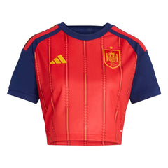 Spain 2026  Women's Stadium Home Cropped Soccer Jersey