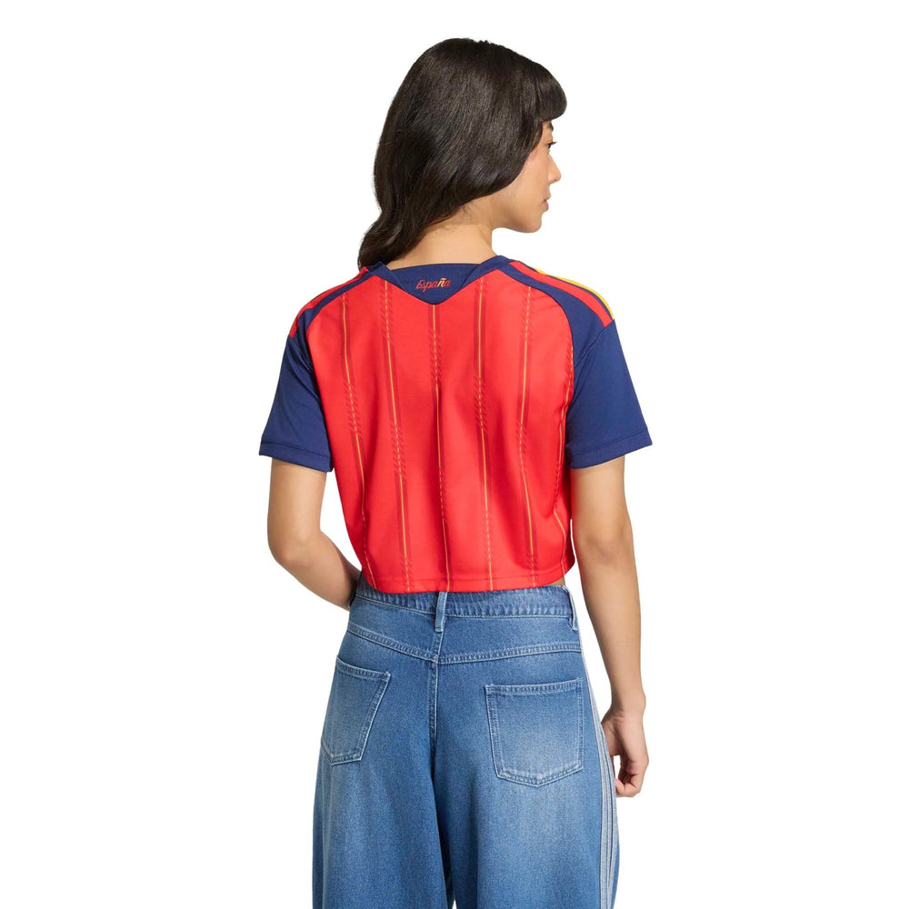 Spain 2026  Women's Stadium Home Cropped Soccer Jersey