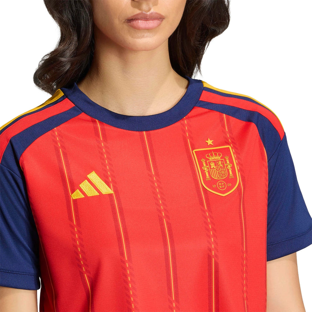 Spain 2026  Women's Stadium Home Cropped Soccer Jersey