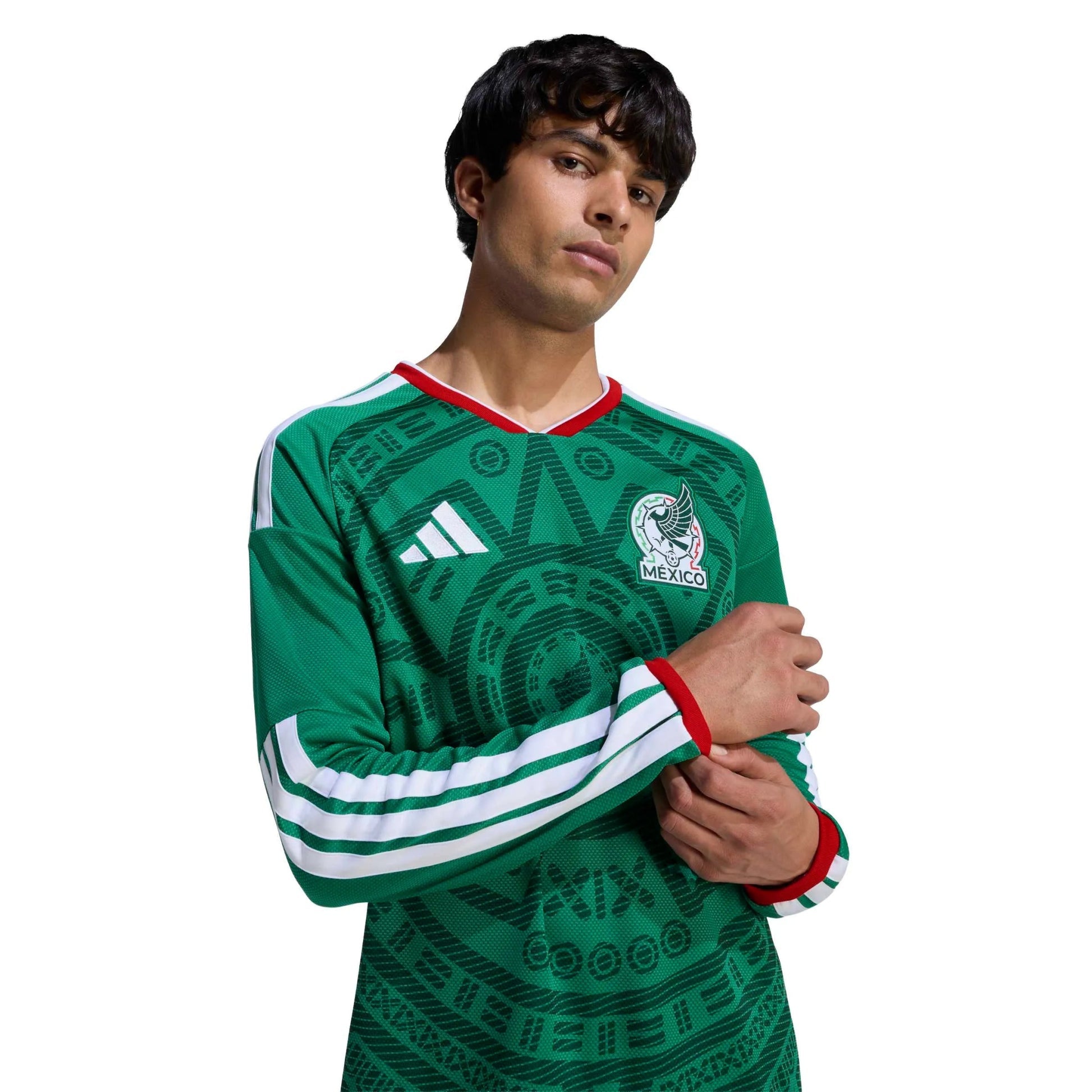 Mexico 2026  Men's Stadium Home Long-Sleeve Soccer Jersey