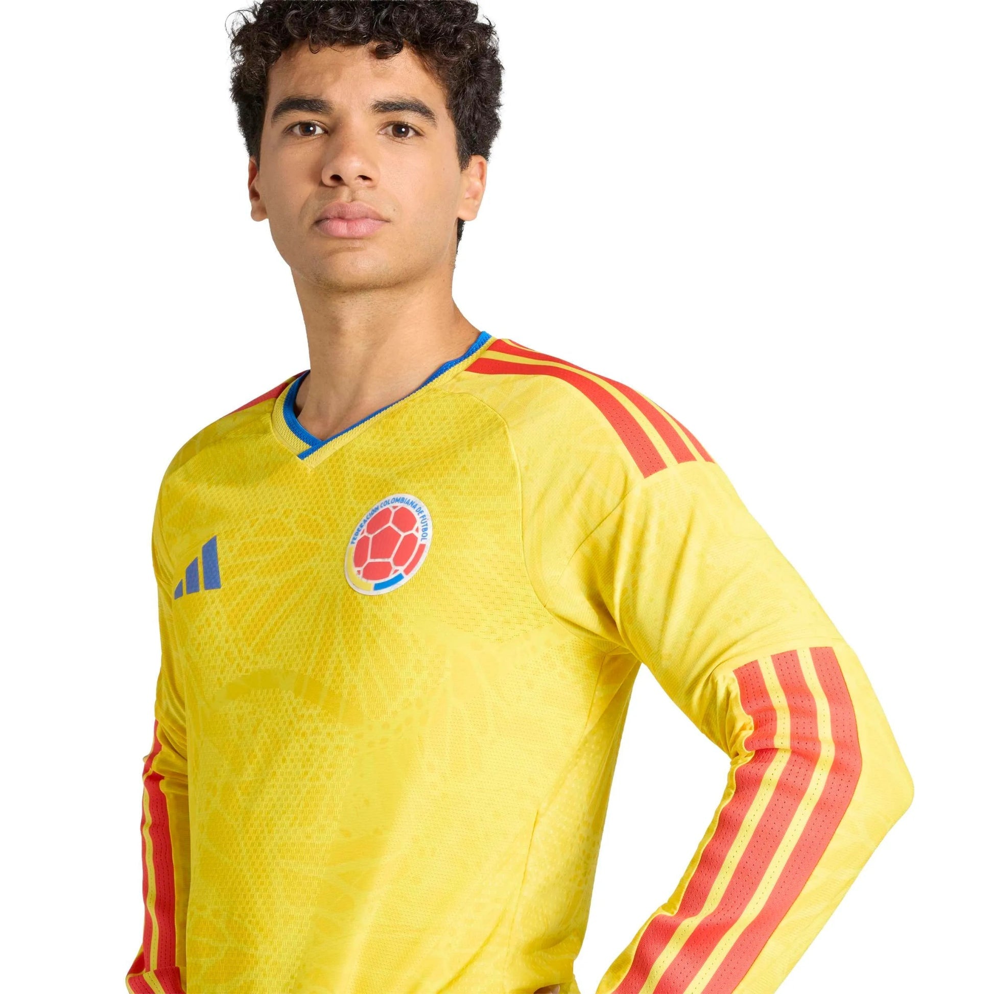 Colombia 2026  Men's Authentic Home Long-Sleeve Soccer Jersey