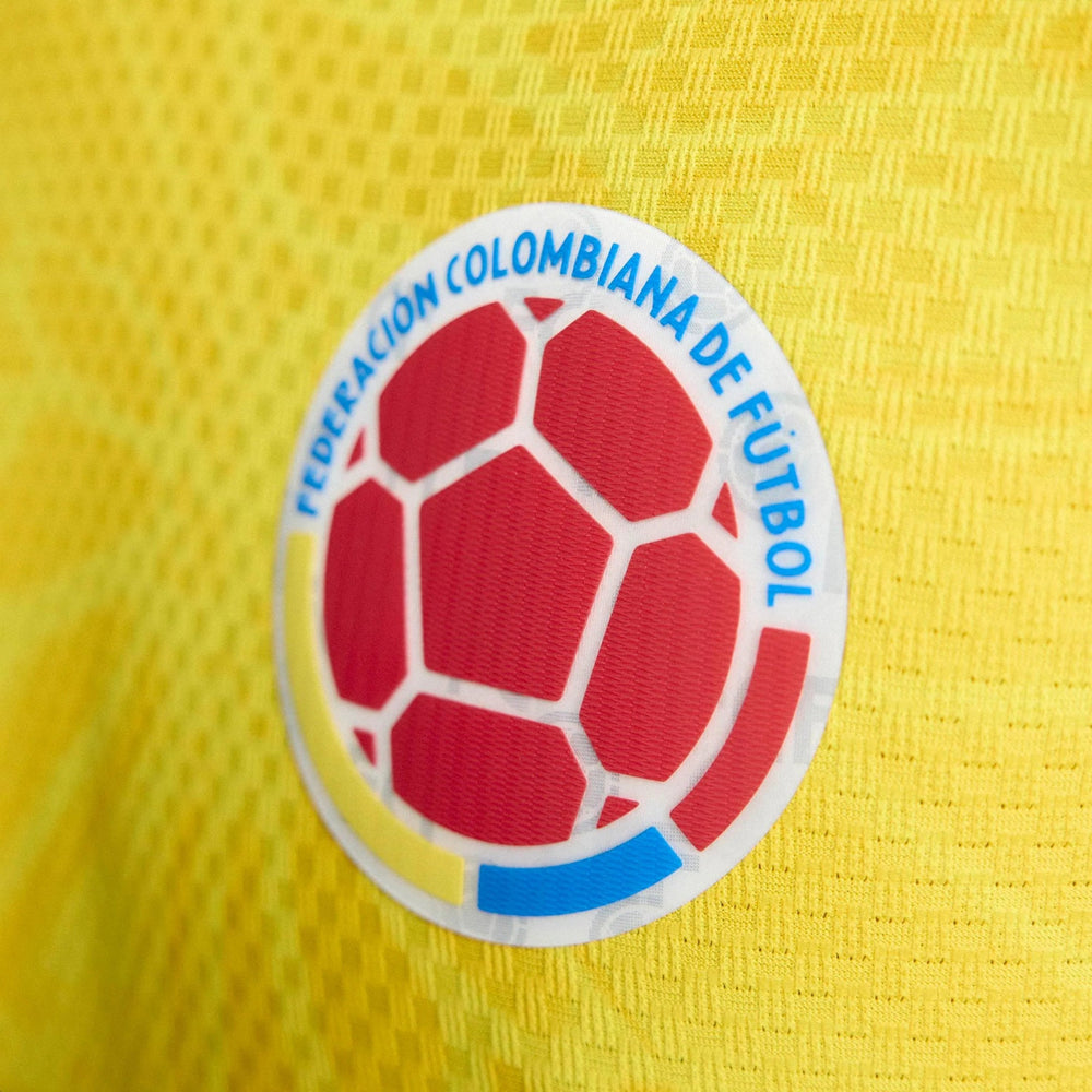 Colombia 2026  Men's Authentic Home Long-Sleeve Soccer Jersey