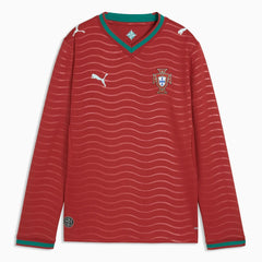 Portugal 2026  Youth Stadium Home Long-Sleeve Jersey