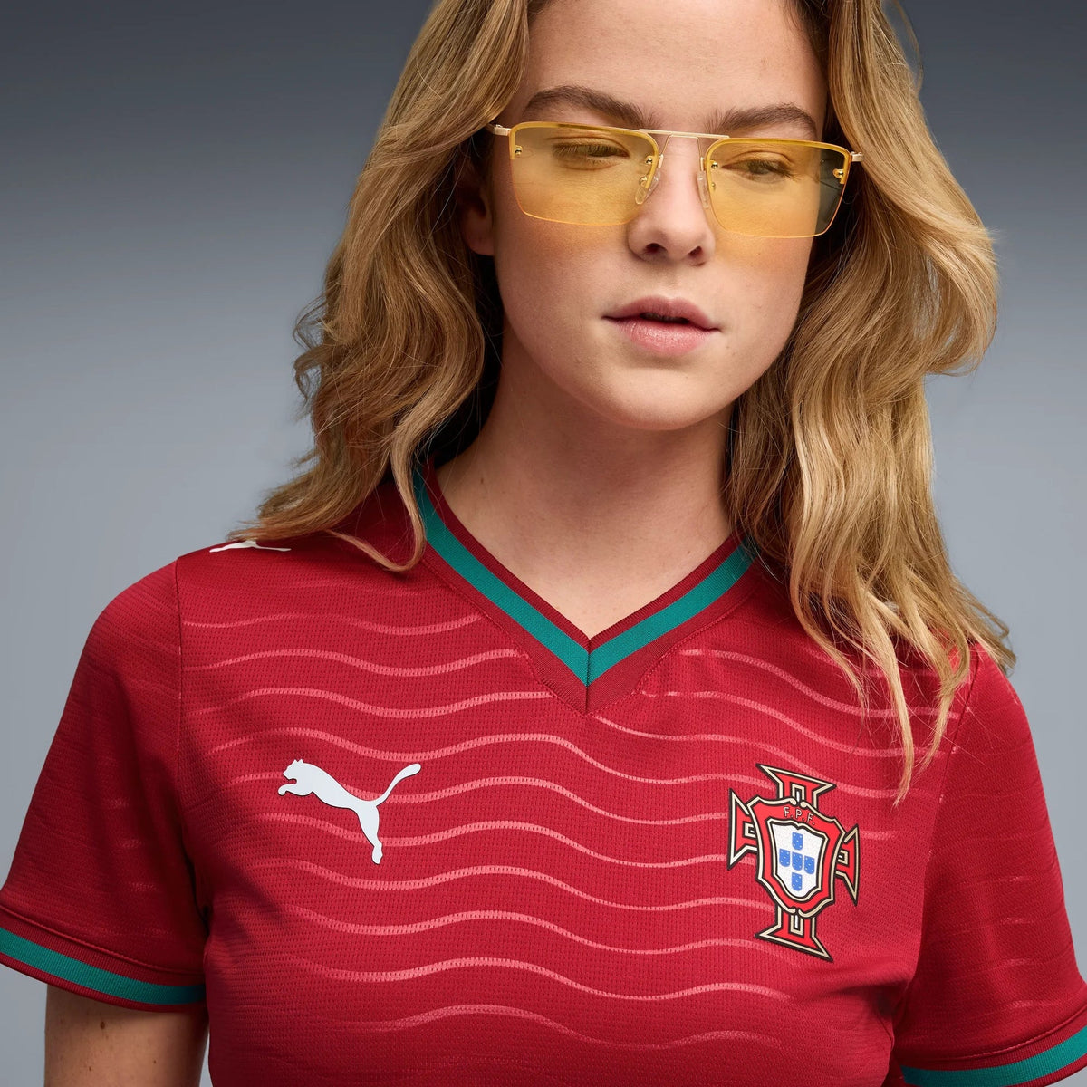 2026 Portugal Women's Stadium Home Soccer Jersey Club Red-Green Lagoon