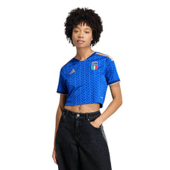 Italy 2026  Women's Stadium Home Cropped Soccer Jersey