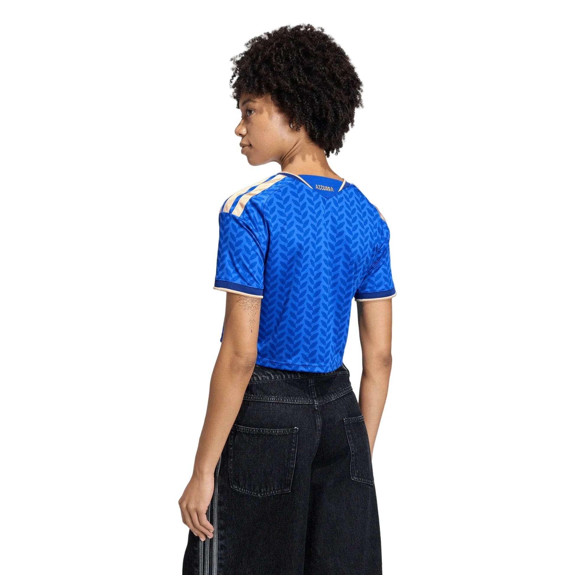 Italy 2026  Women's Stadium Home Cropped Soccer Jersey