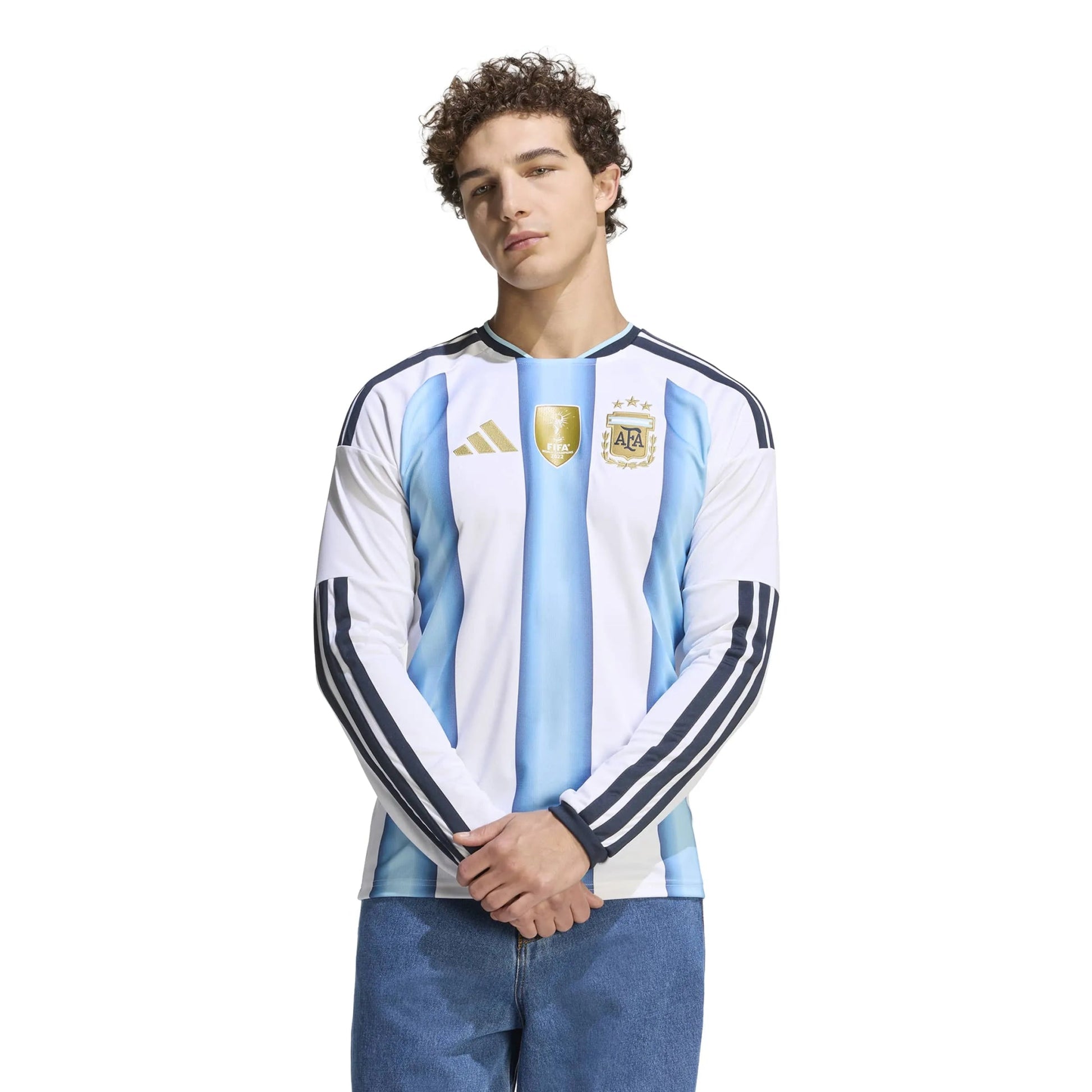 Argentina 2026  Men's Stadium Home Long-Sleeve Soccer Jersey