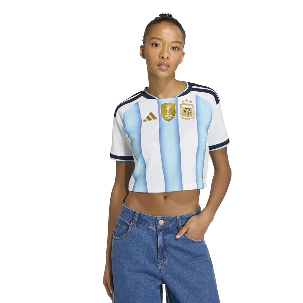 Argentina 2026  Women's Stadium Home Cropped Soccer Jersey