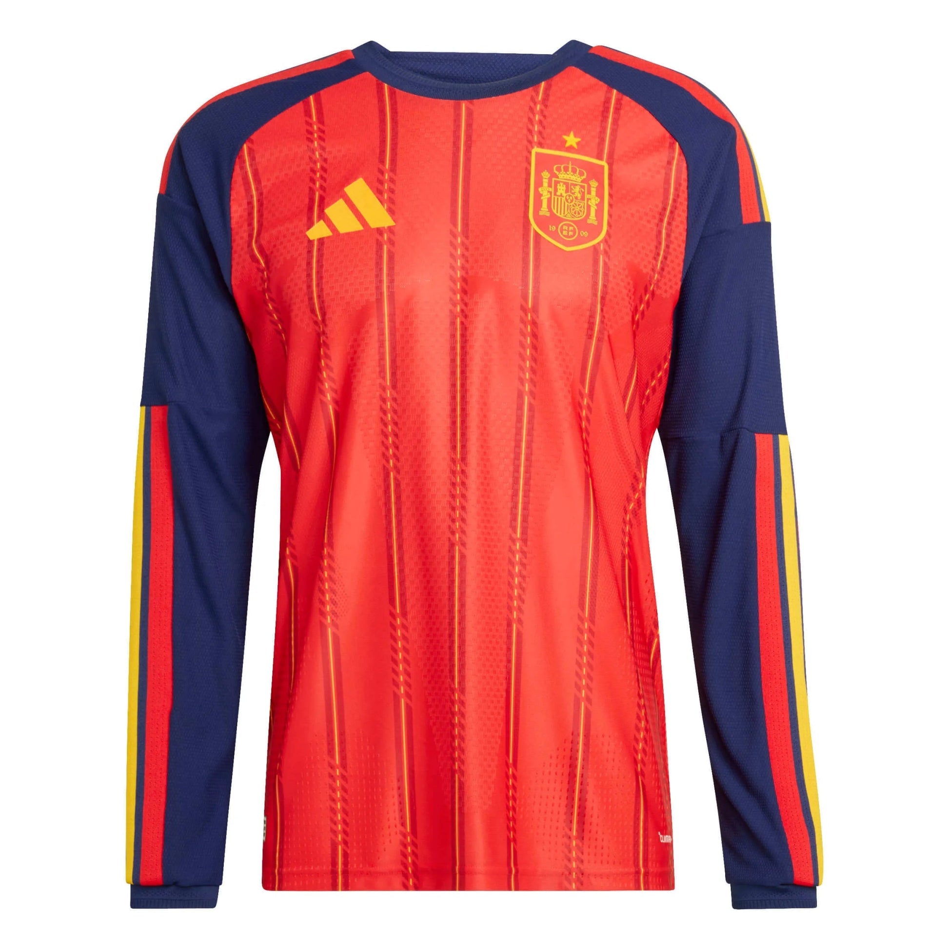 Spain 2026  Men's Authentic Home Long-Sleeve Soccer Jersey