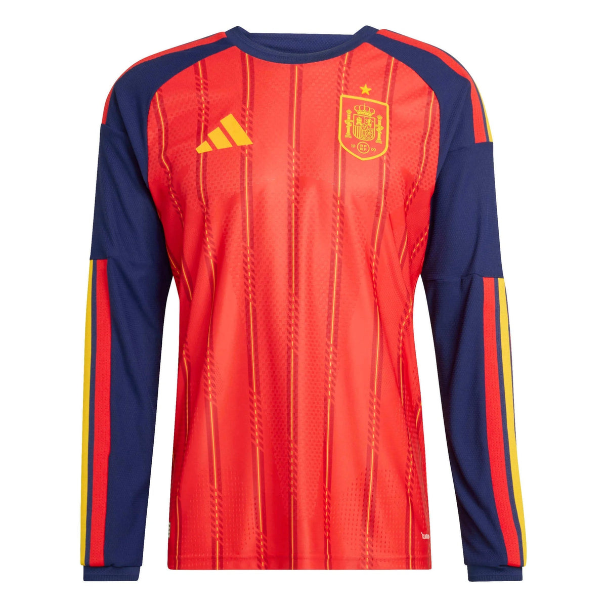 Spain 2026  Men's Authentic Home Long-Sleeve Soccer Jersey