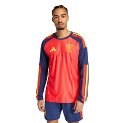 Spain 2026  Men's Authentic Home Long-Sleeve Soccer Jersey
