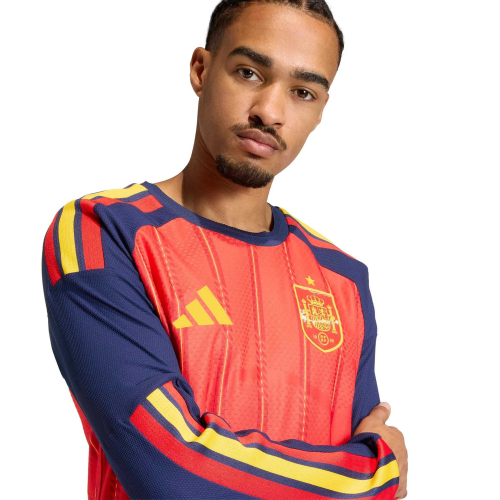 Spain 2026  Men's Authentic Home Long-Sleeve Soccer Jersey